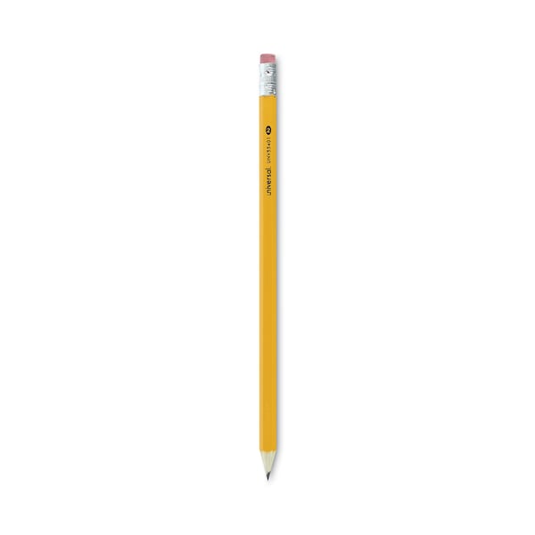 Universal #2 Pre-Sharpened Woodcase Pencil, HB (#2), Yellow Barrel, PK24 UNV55401